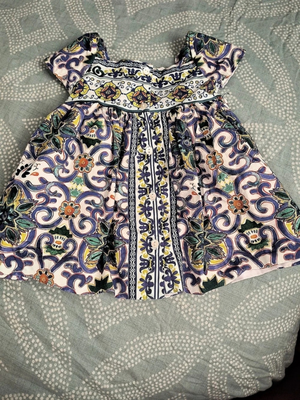 Edgehill Collection Kids Floral Print Dress